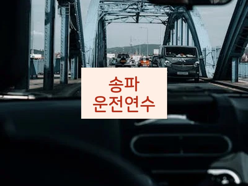 송파운전연수 후기