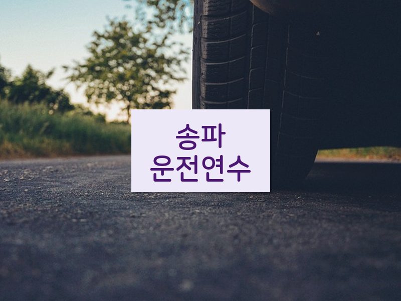 송파운전연수 후기