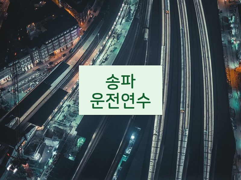 송파운전연수 후기