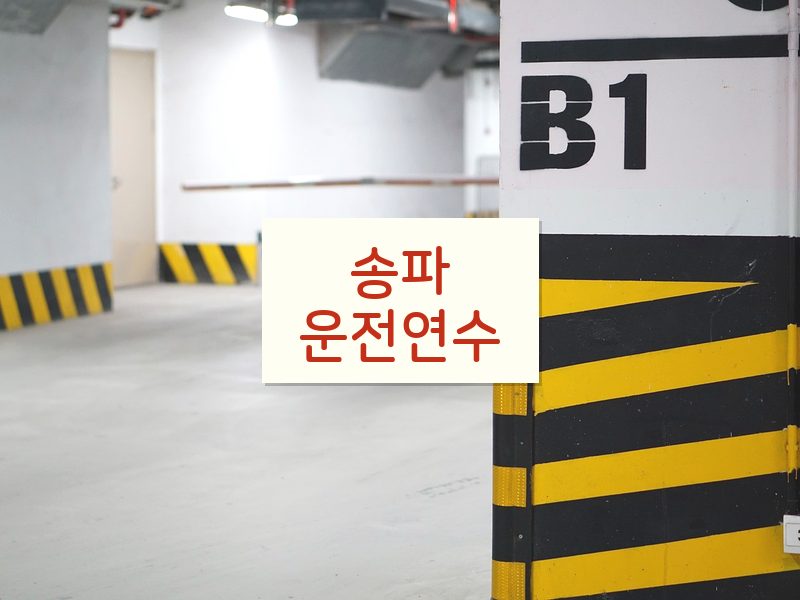 송파운전연수 후기