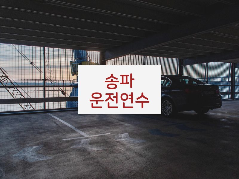 송파운전연수 후기