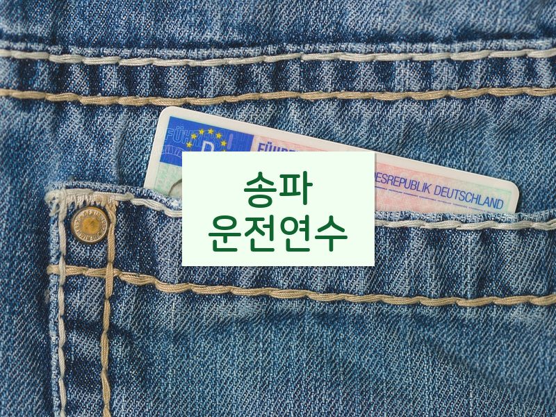 송파운전연수 후기