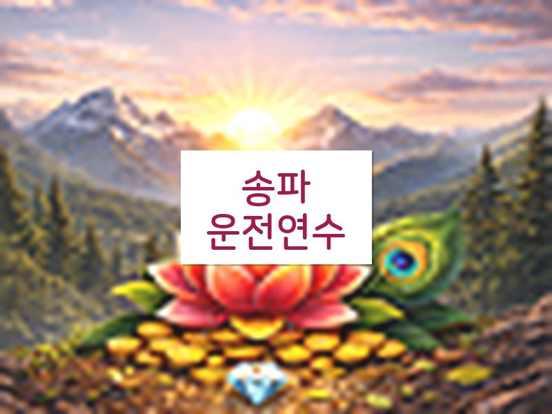 송파운전연수 후기