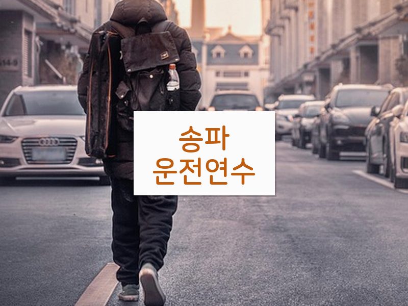 송파운전연수 후기