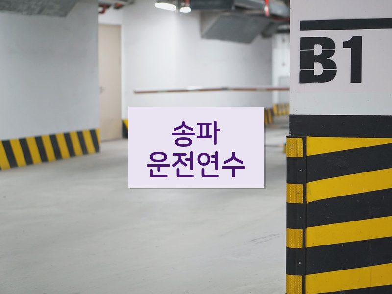 송파운전연수 후기