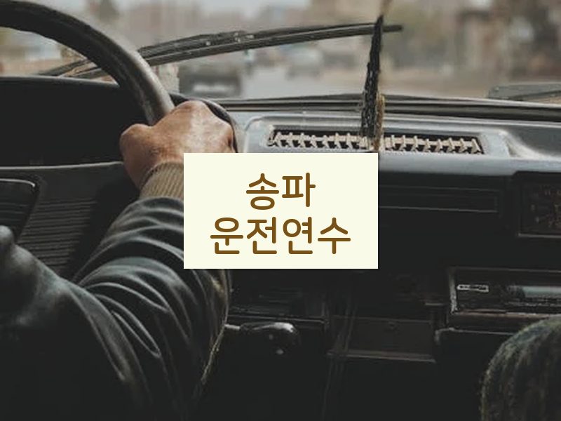 송파운전연수 후기