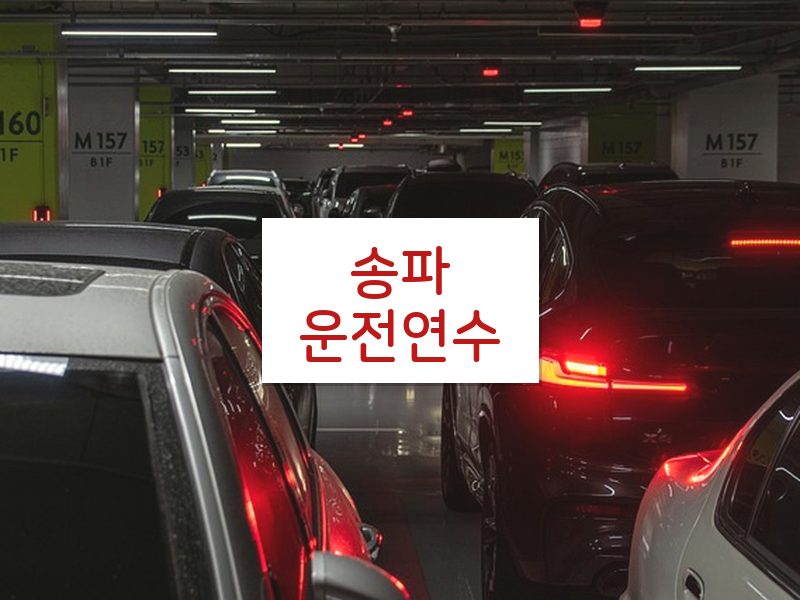 송파운전연수 후기